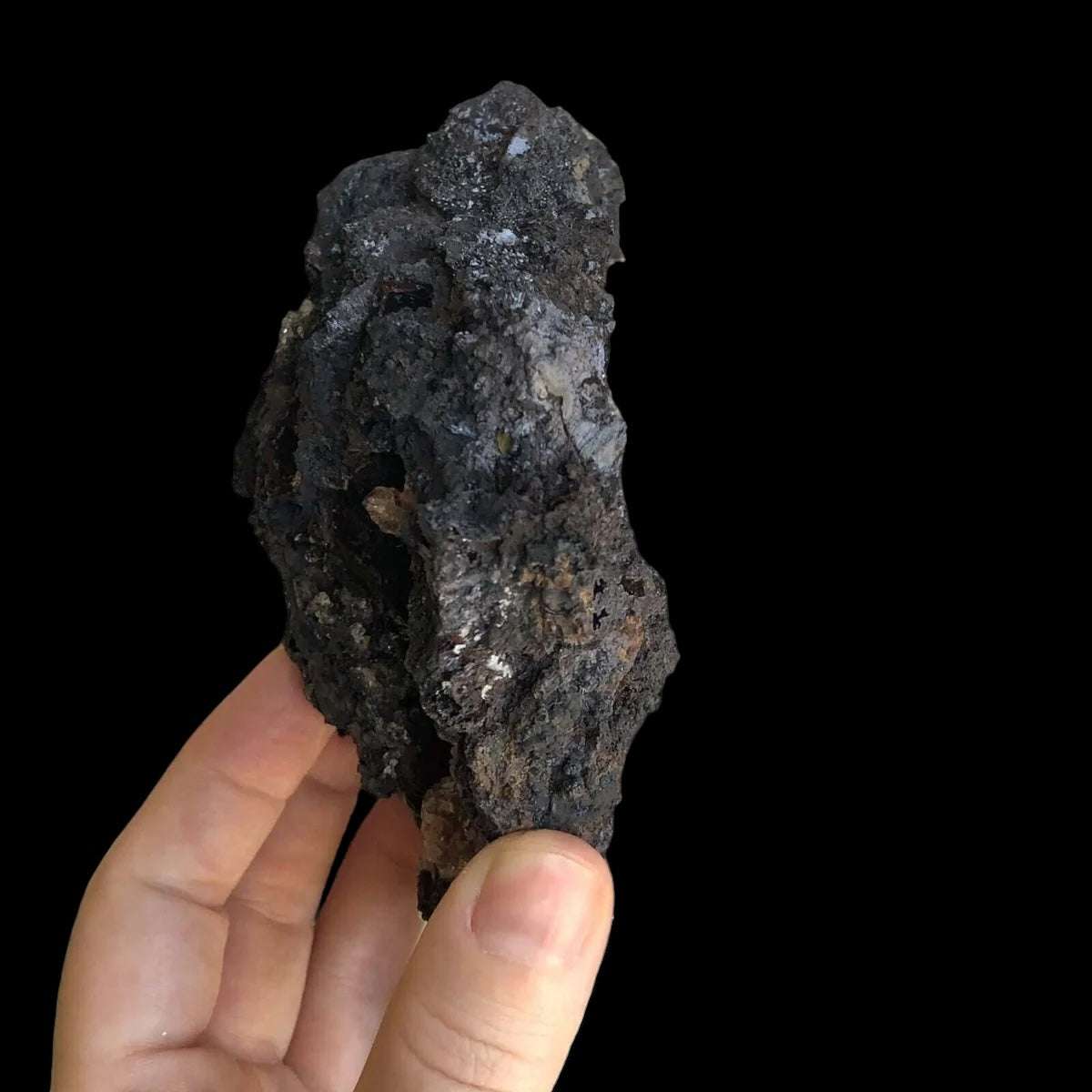 Goethite with Cinnabar - Mooncat Crystals