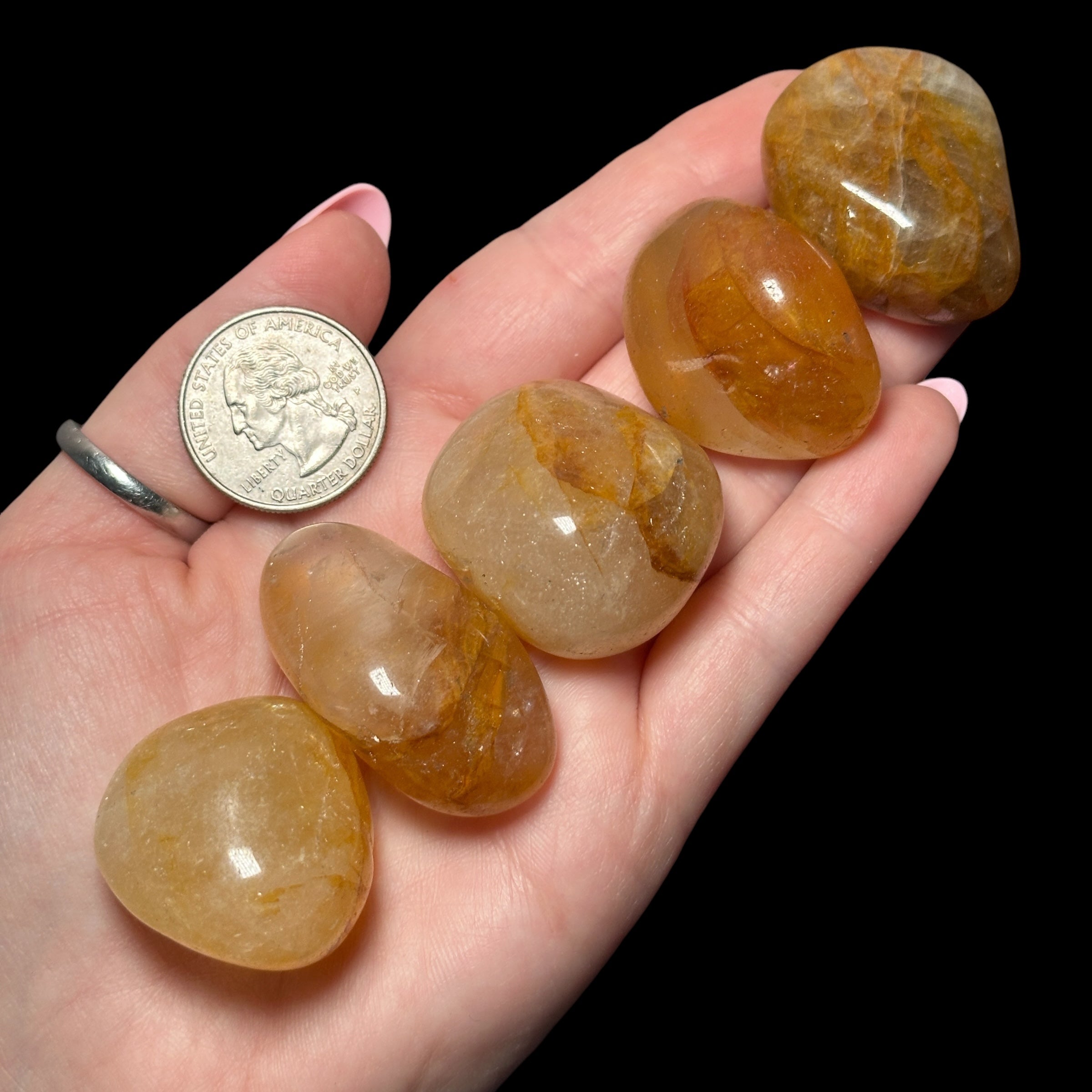 Golden Healer Tumbles - Large - Mooncat Crystals