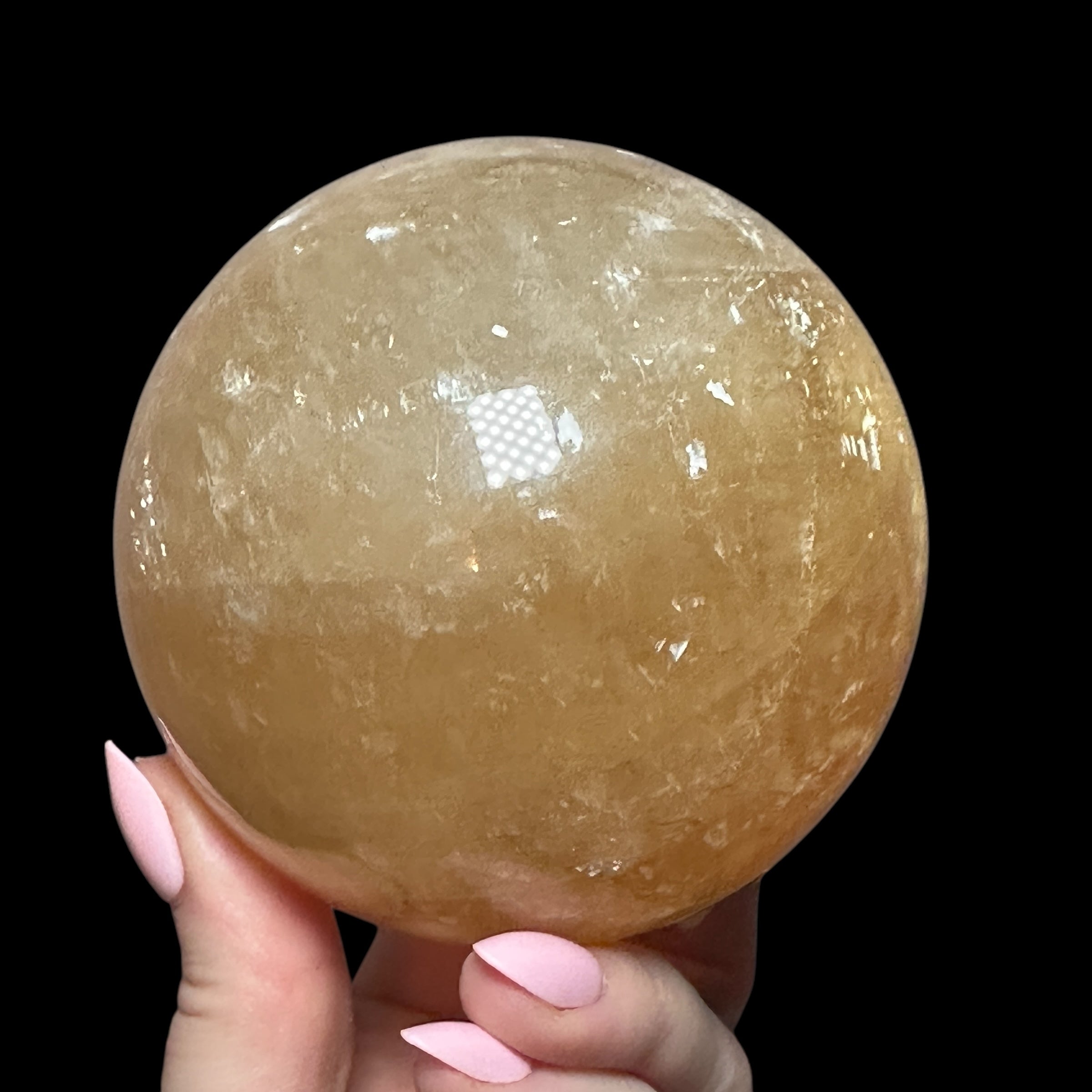 Honey Calcite Sphere | Stock A - Mooncat Crystals