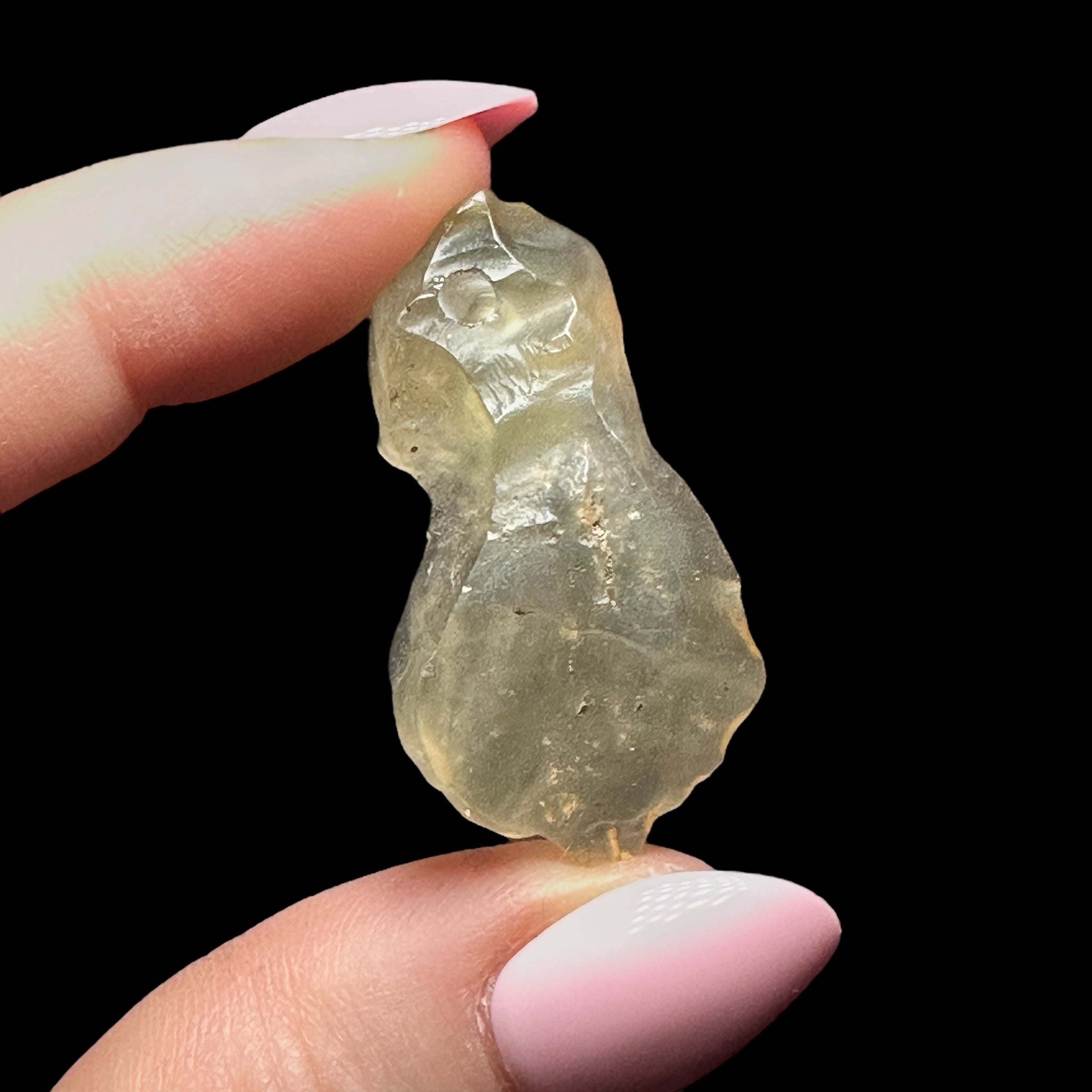 Libyan Desert Glass - Drilled - Mooncat Crystals
