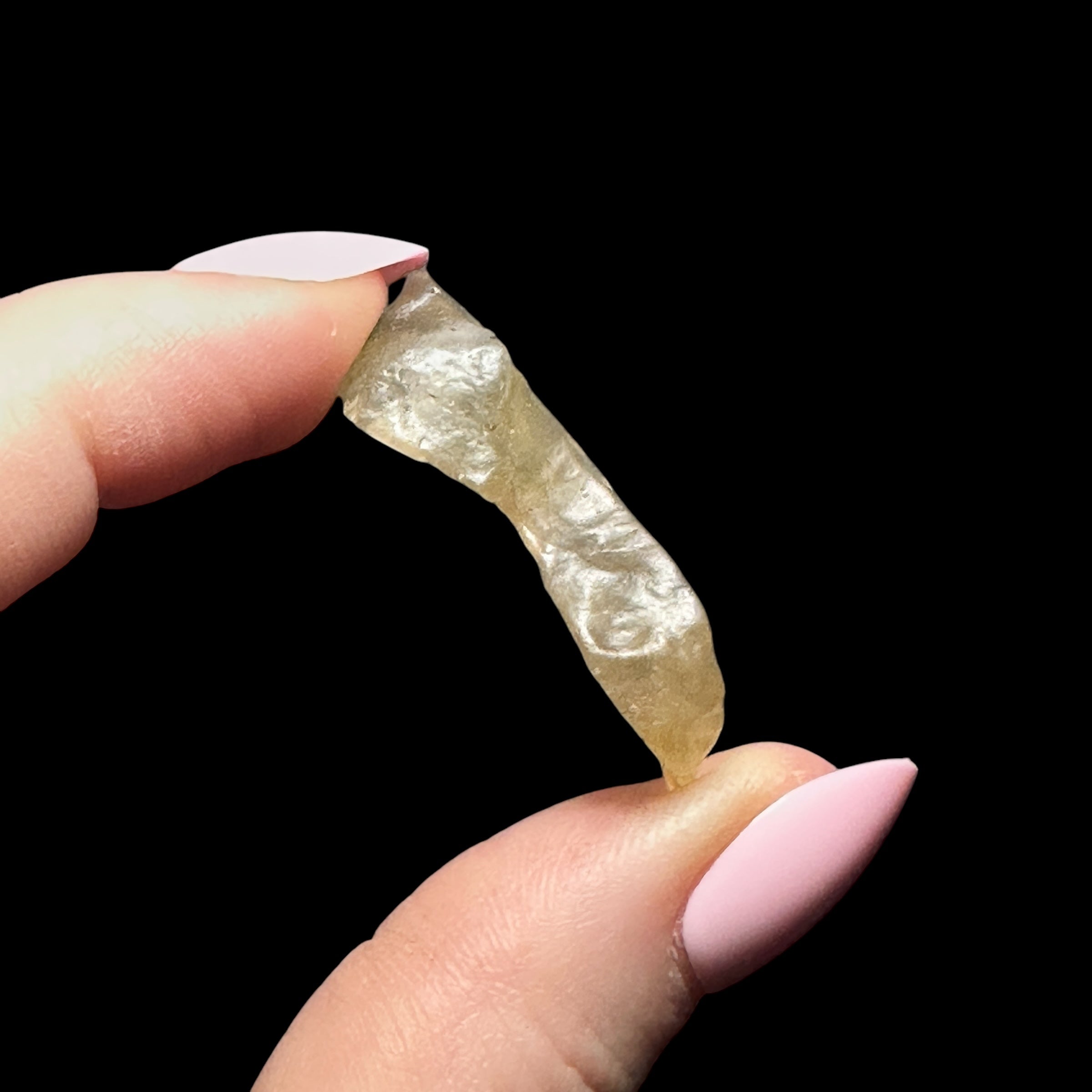 Libyan Desert Glass - Drilled - Mooncat Crystals