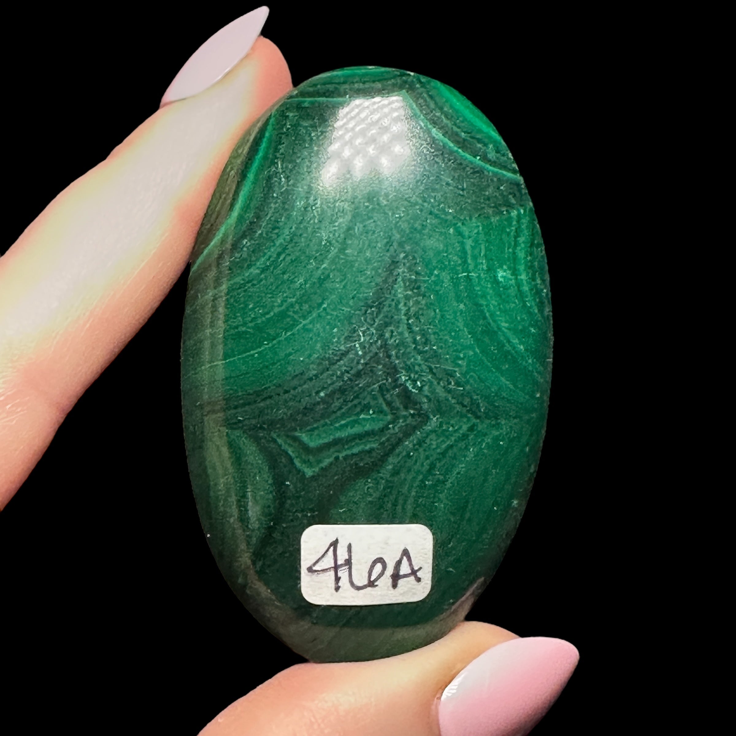 Malachite Palm Stone | Stock A - Mooncat Crystals