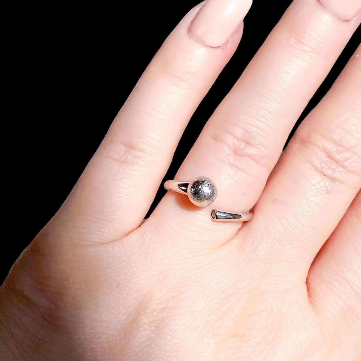 Meteorite Ring | Adjustable - Mooncat Crystals