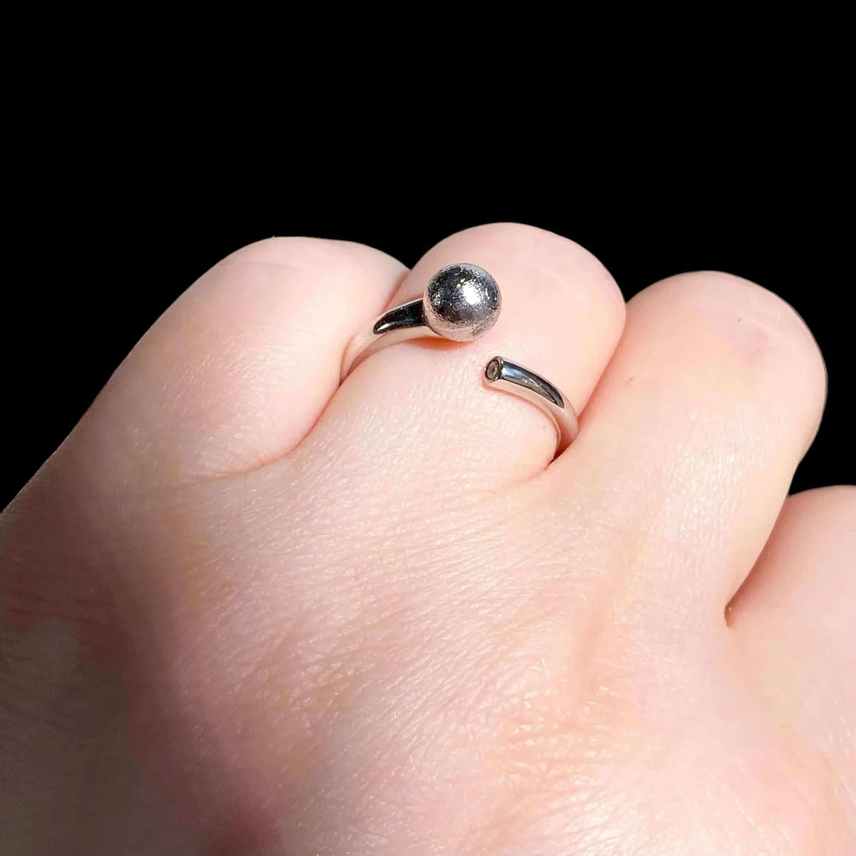 Meteorite Ring | Adjustable - Mooncat Crystals