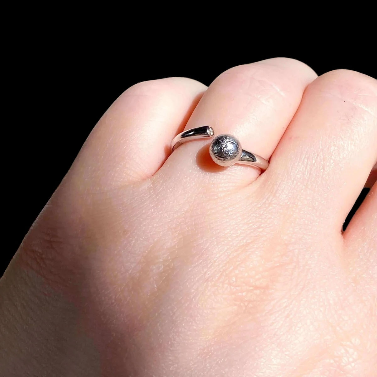 Meteorite Ring | Adjustable - Mooncat Crystals