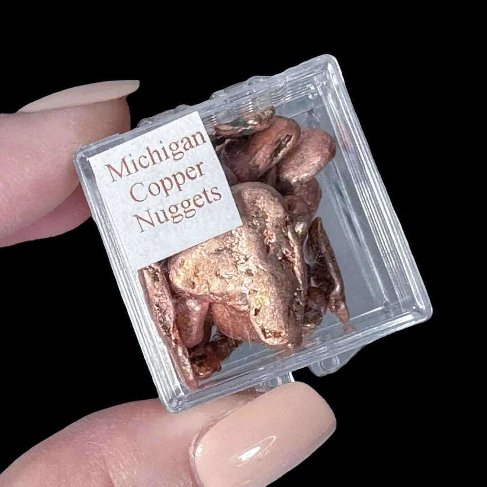 Michigan Copper Nuggets - Mooncat Crystals