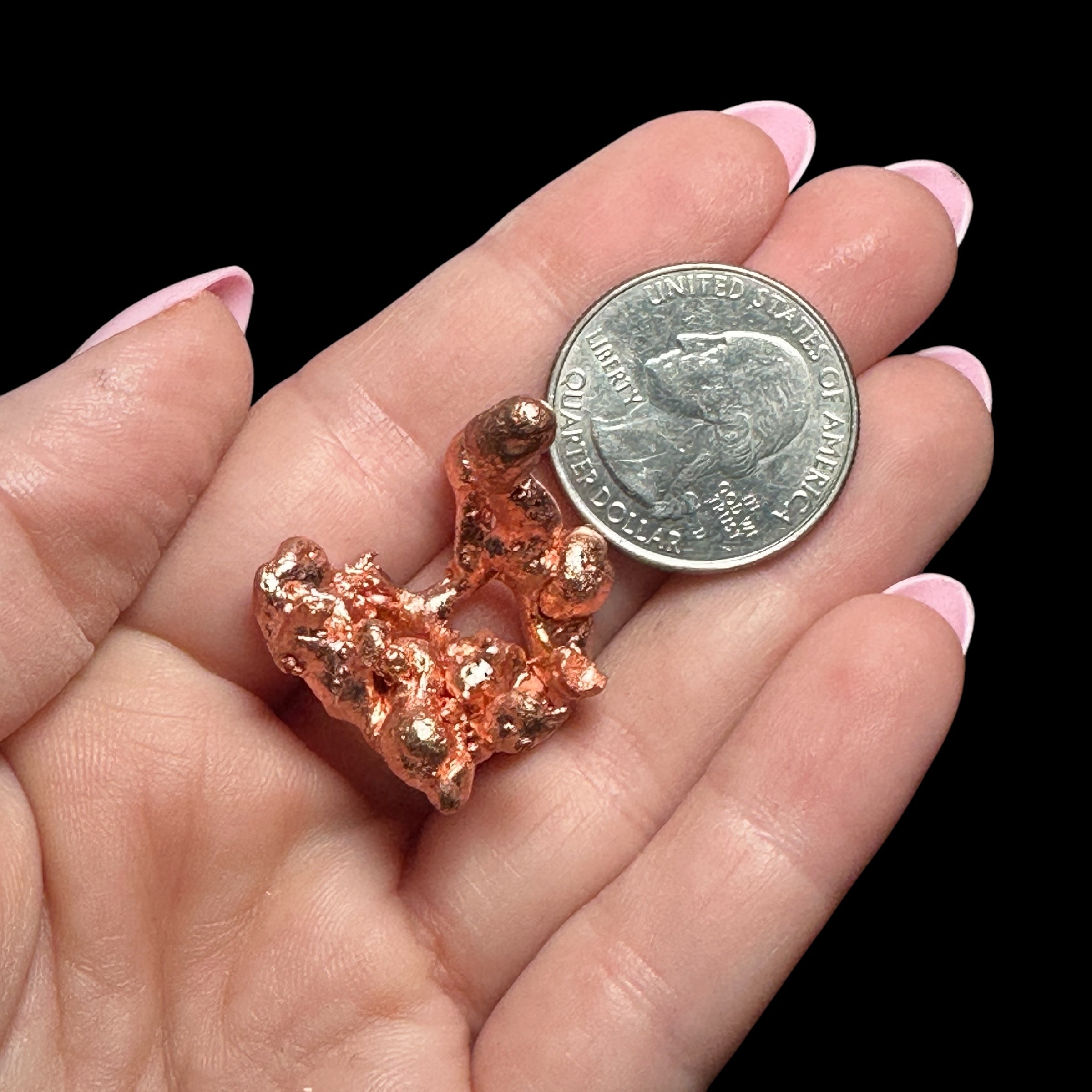 Michigan Copper Splash Freeform - Mooncat Crystals