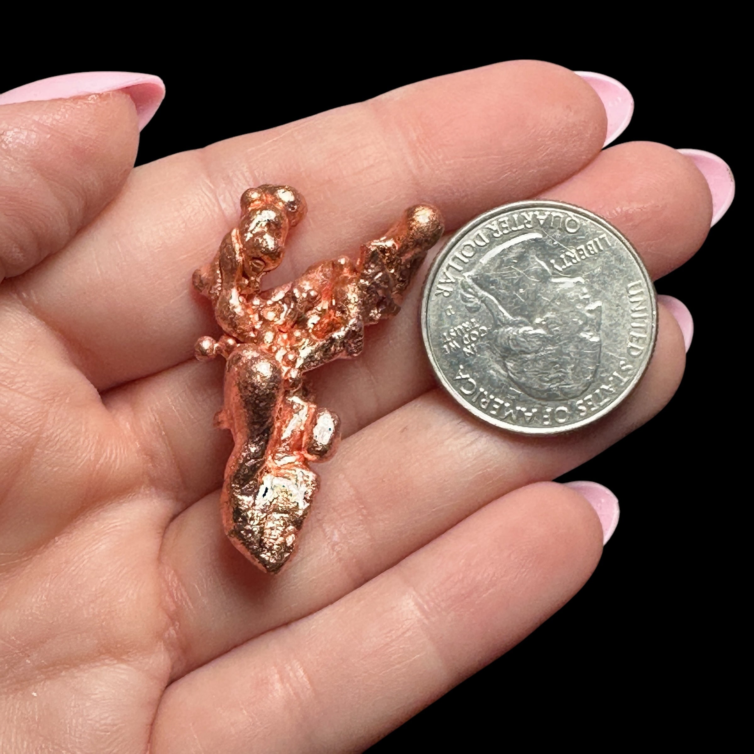 Michigan Copper Splash Freeform - Mooncat Crystals