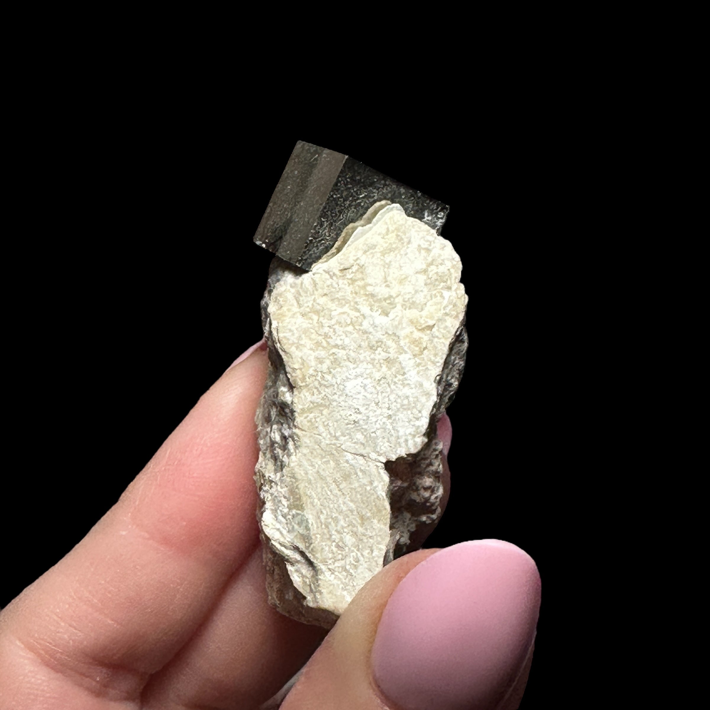 Natural Pyrite Cube on Matrix | Stock B - Mooncat Crystals