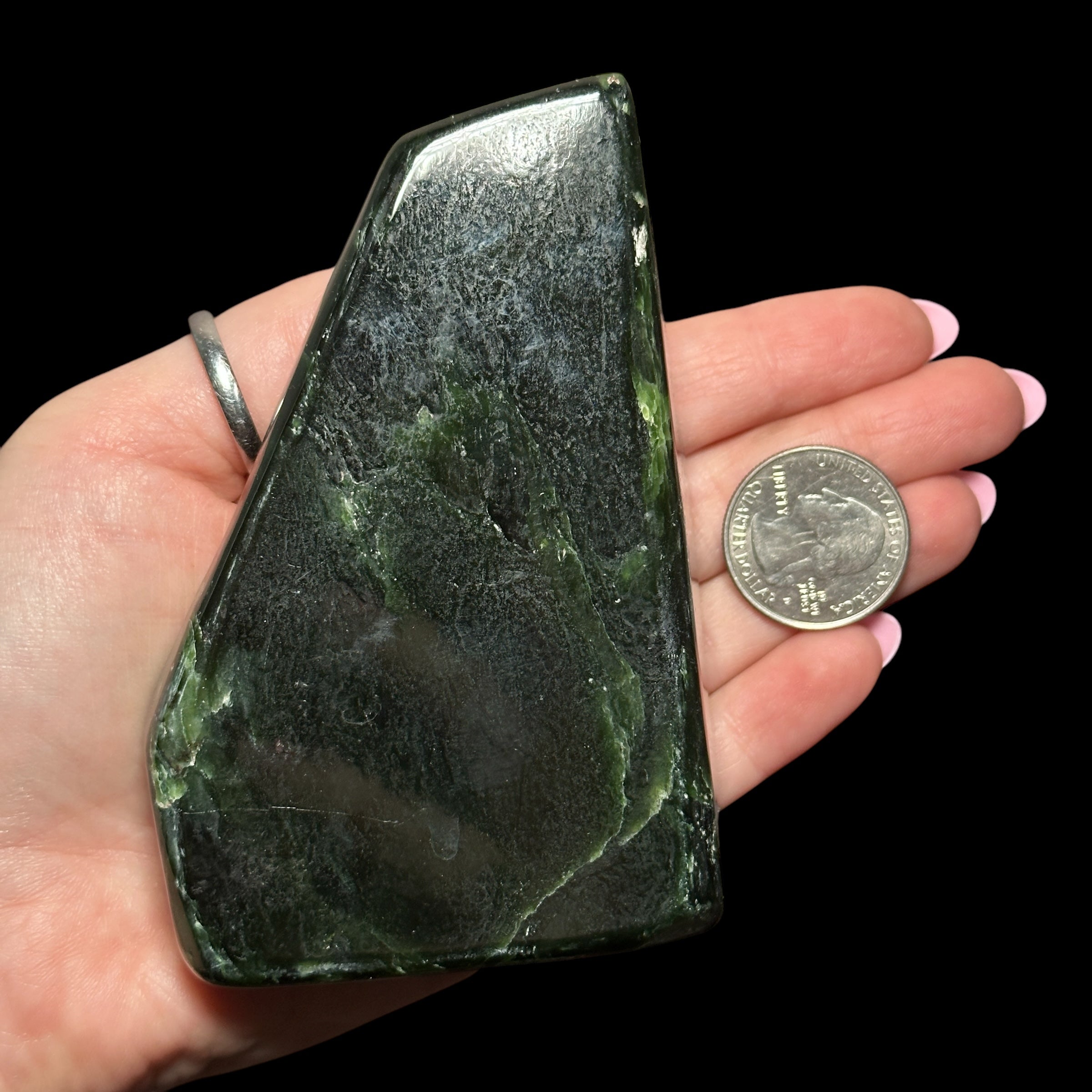 Nephrite Jade Freeform - Mooncat Crystals