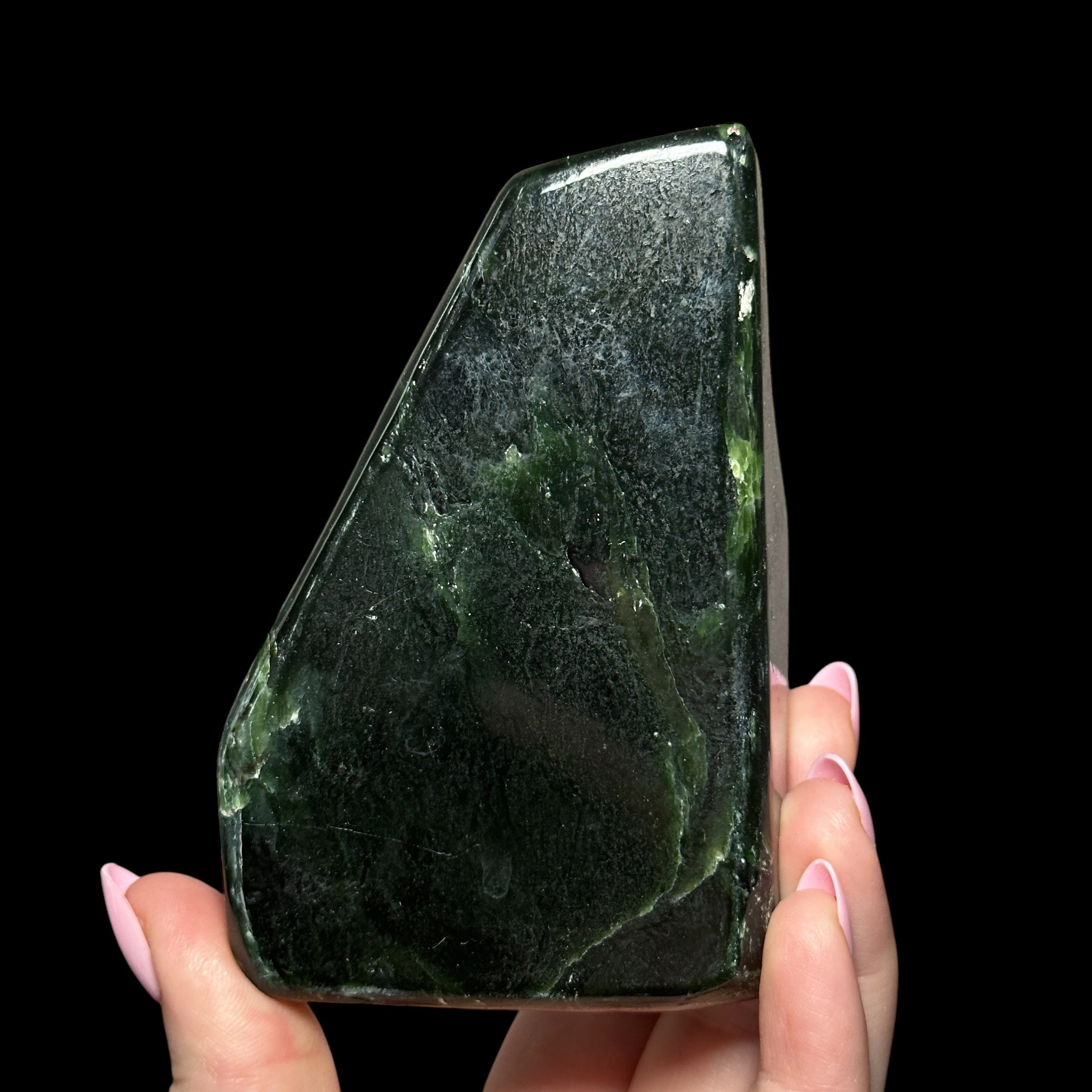 Nephrite Jade Freeform - Mooncat Crystals