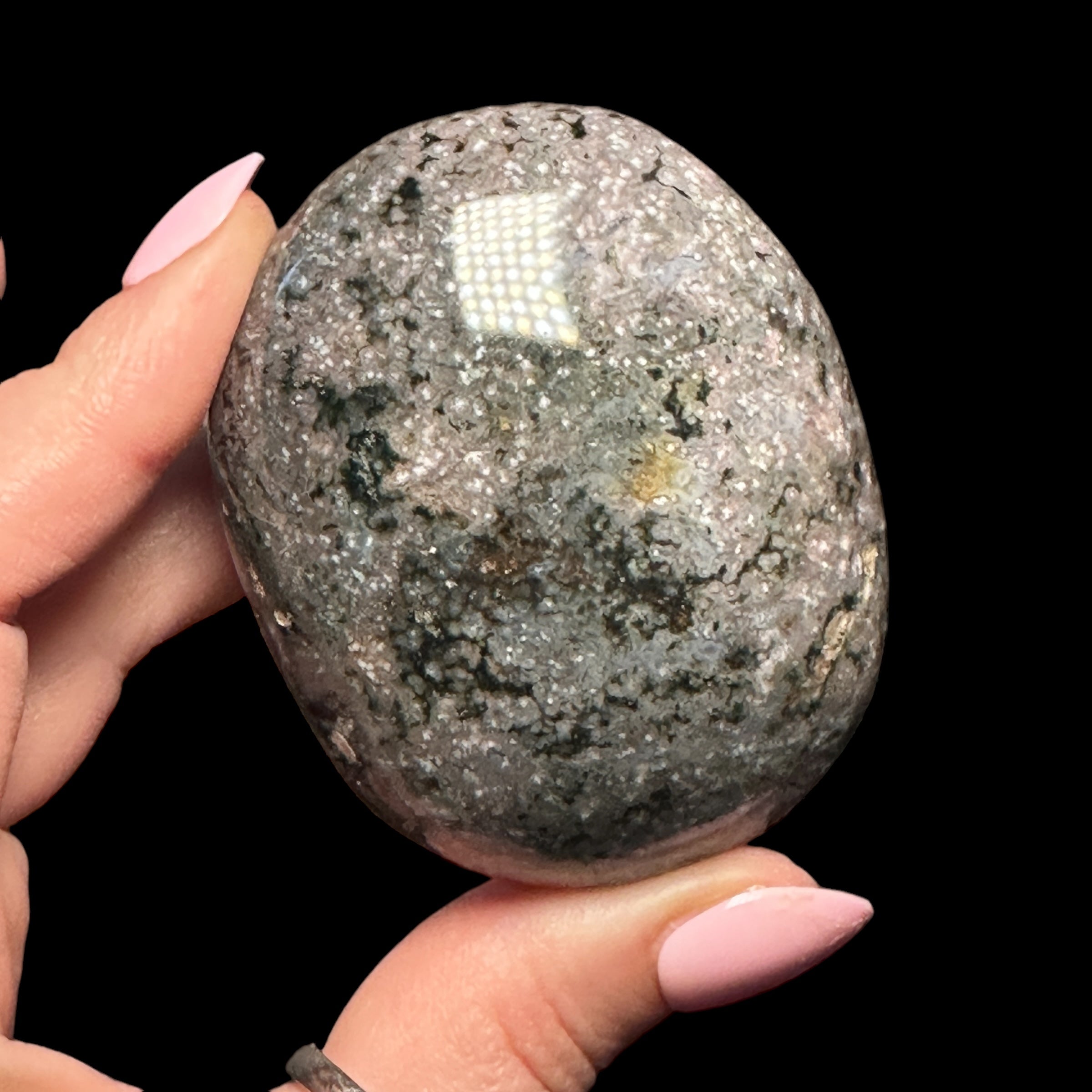 Ocean Jasper Palm Stone - Mooncat Crystals