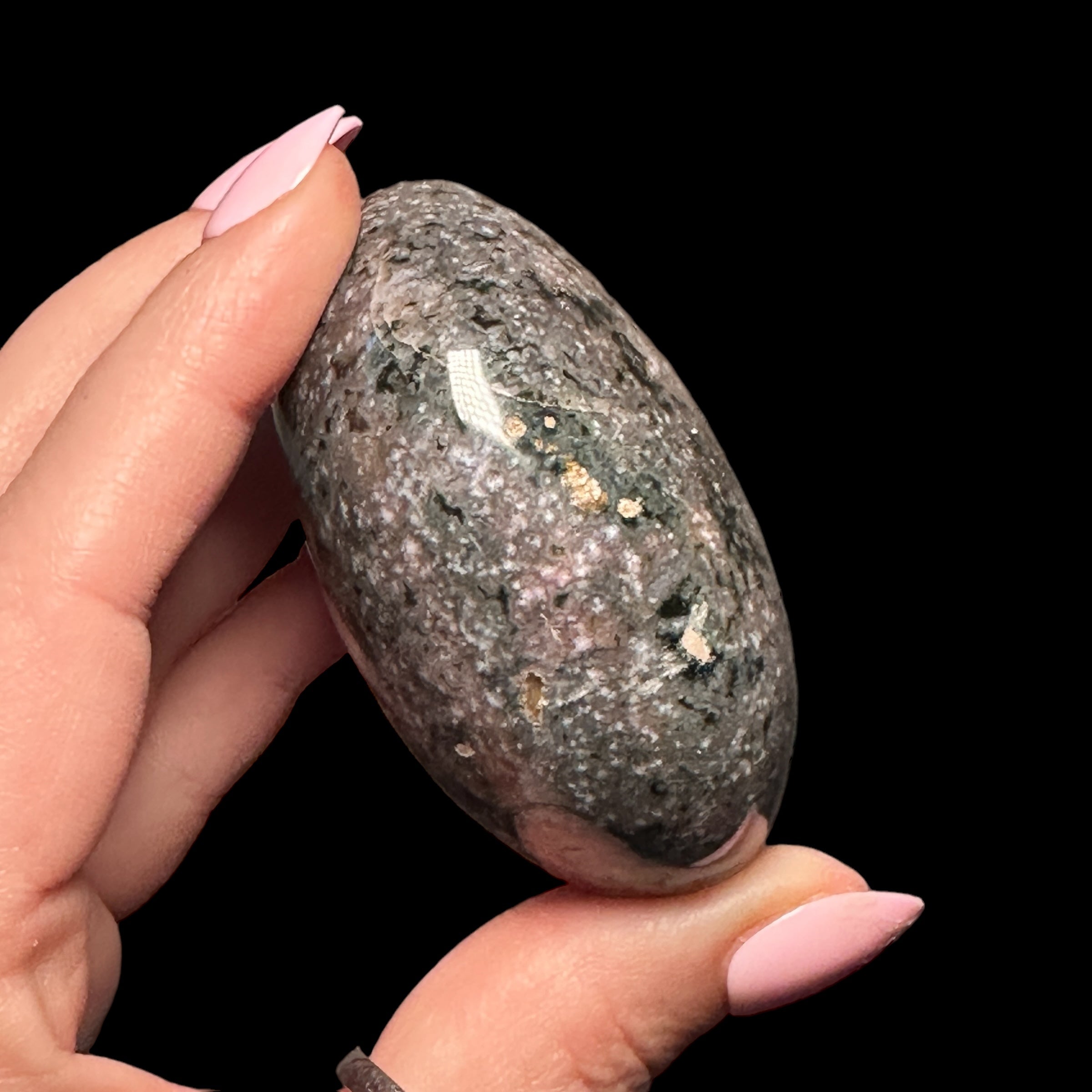 Ocean Jasper Palm Stone - Mooncat Crystals