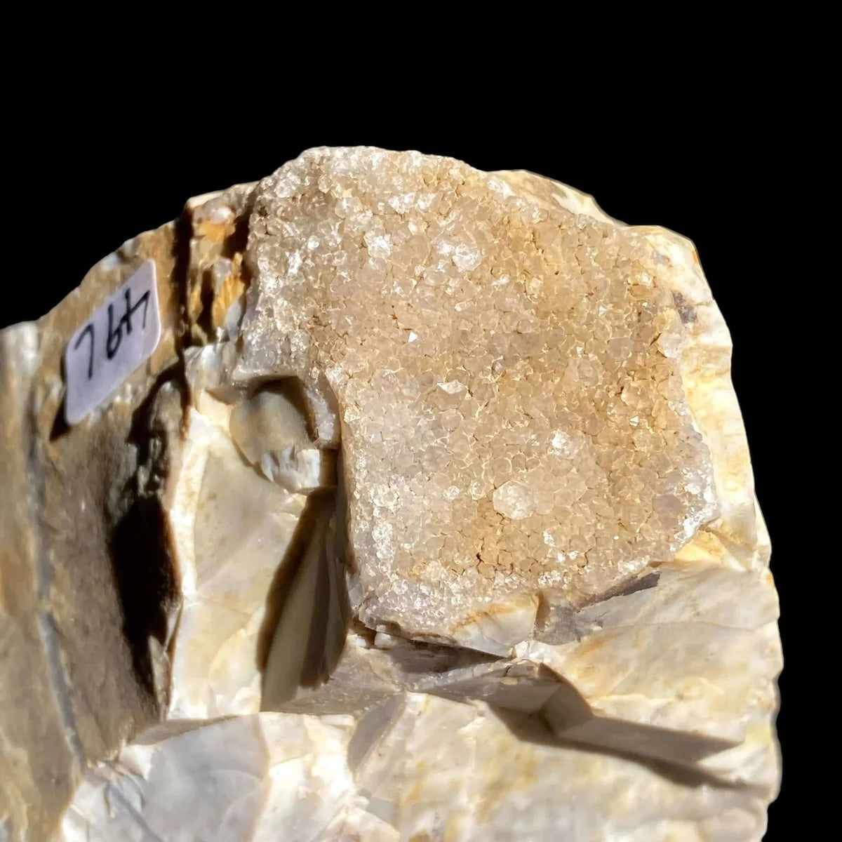Ohio Flint with Druzy Quartz | Stock L - Mooncat Crystals