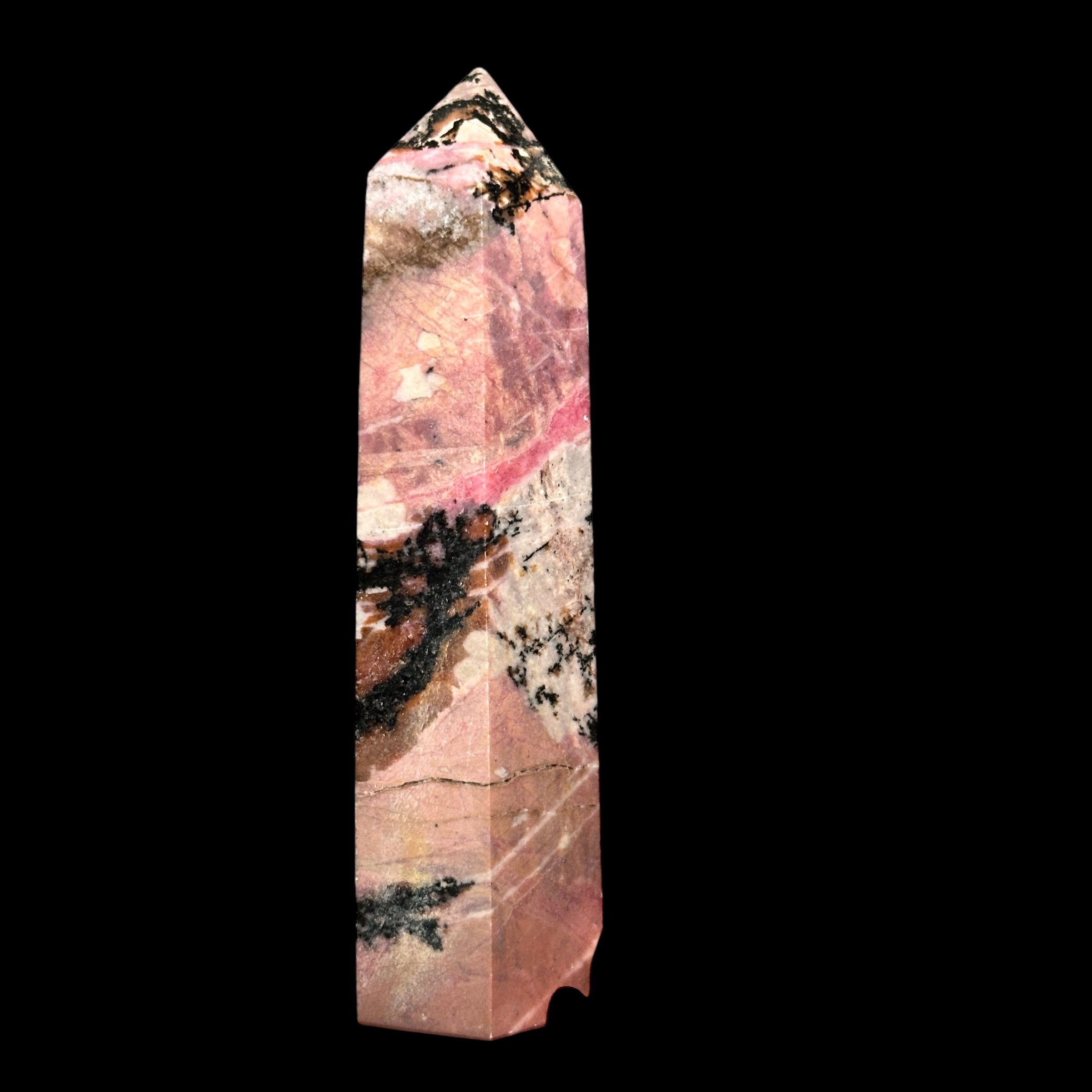 Rhodonite Tower - Mooncat Crystals