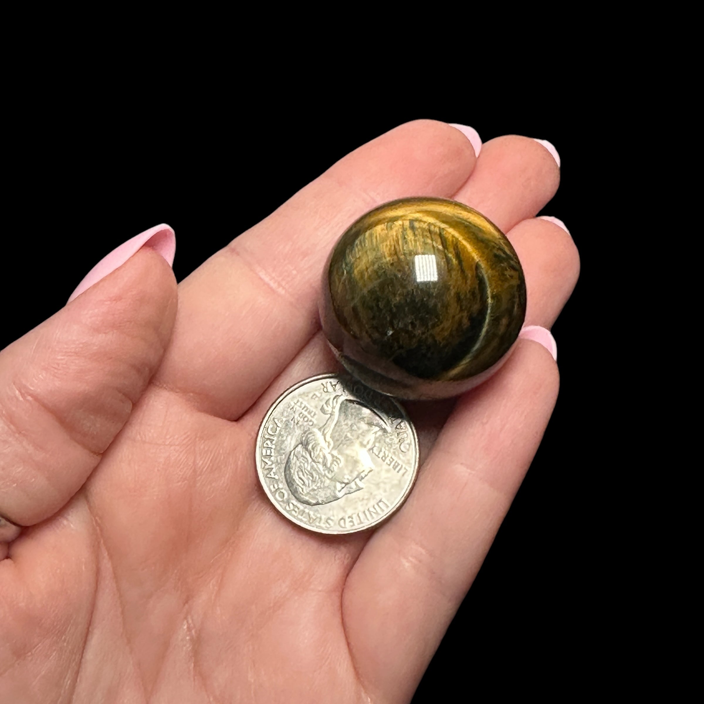 Tiger’s Eye Sphere | Stock B - Mooncat Crystals