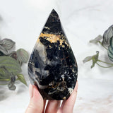 Black Tourmaline Flame | Stock B Mooncat Crystals