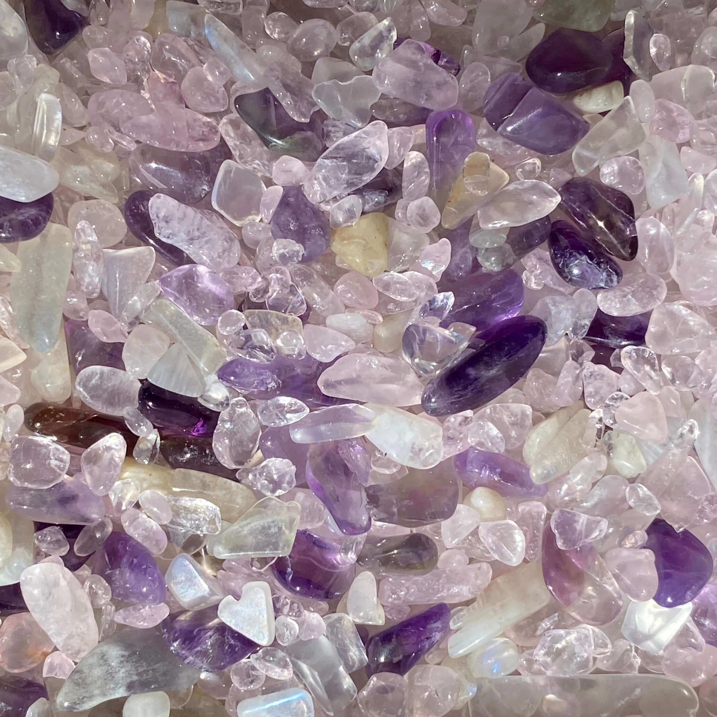 Conscious Femme Intention Blend - Mini Tumbles | 100 Gram Lot Mooncat Crystals