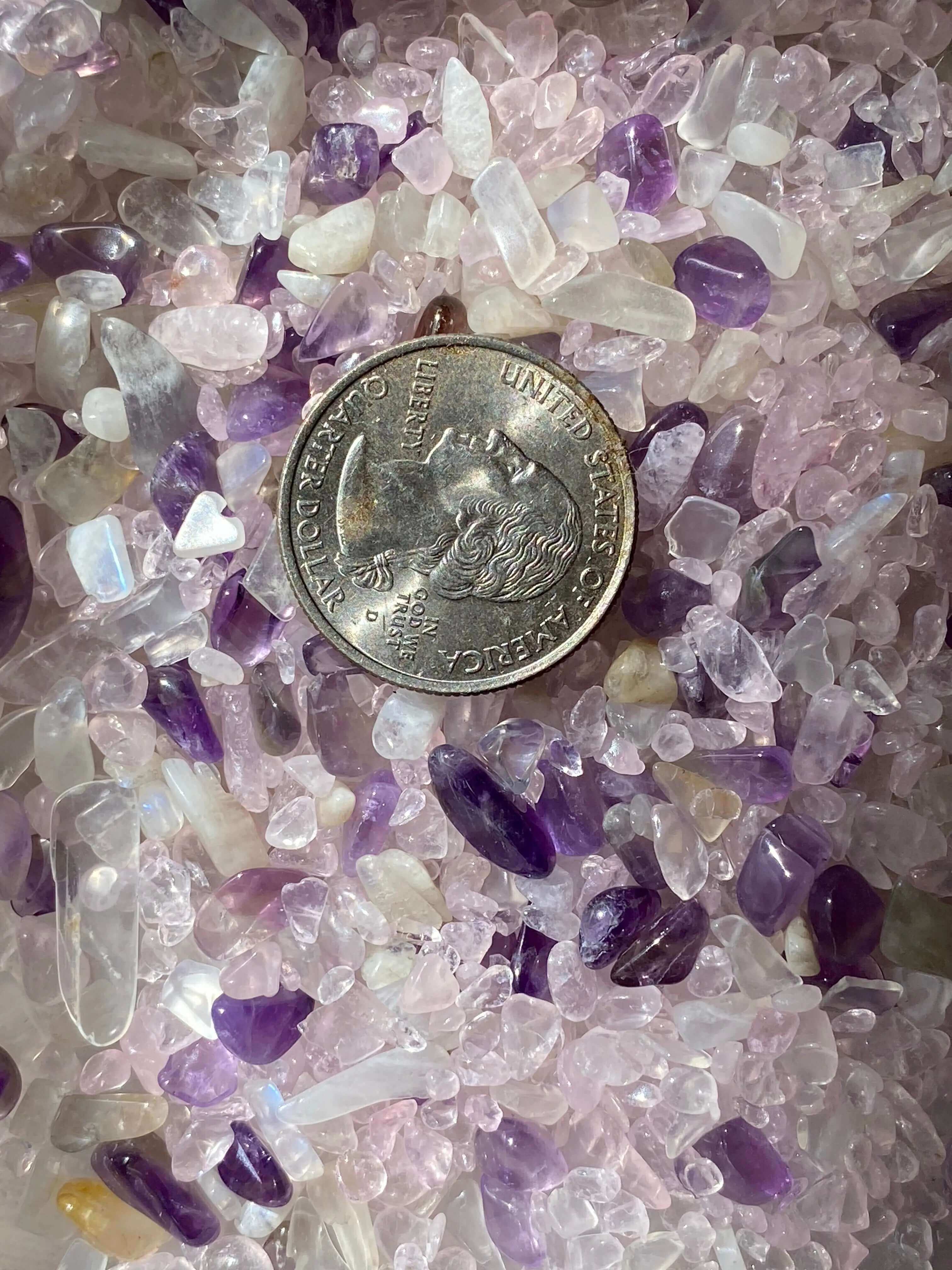 Conscious Femme Intention Blend - Mini Tumbles | 100 Gram Lot Mooncat Crystals