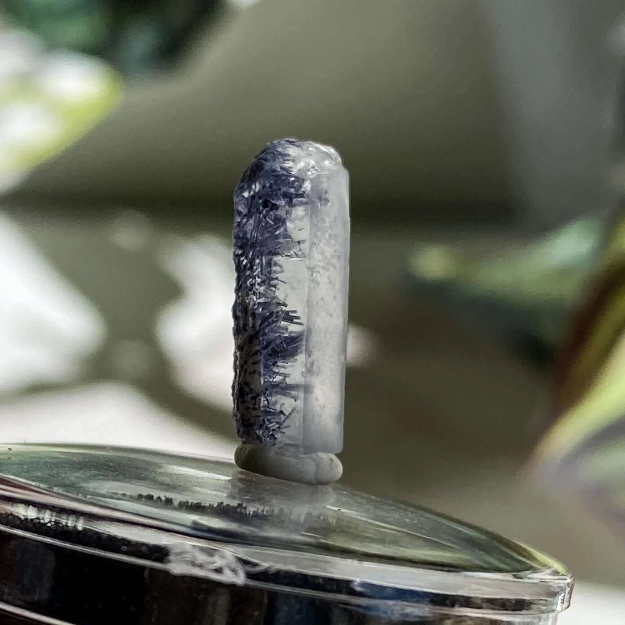 Dumortierite in Quartz for Intellectual and Spiritual Growth | Stock L Mooncat Crystals