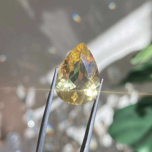Faceted Natural Citrine | Stock B Mooncat Crystals