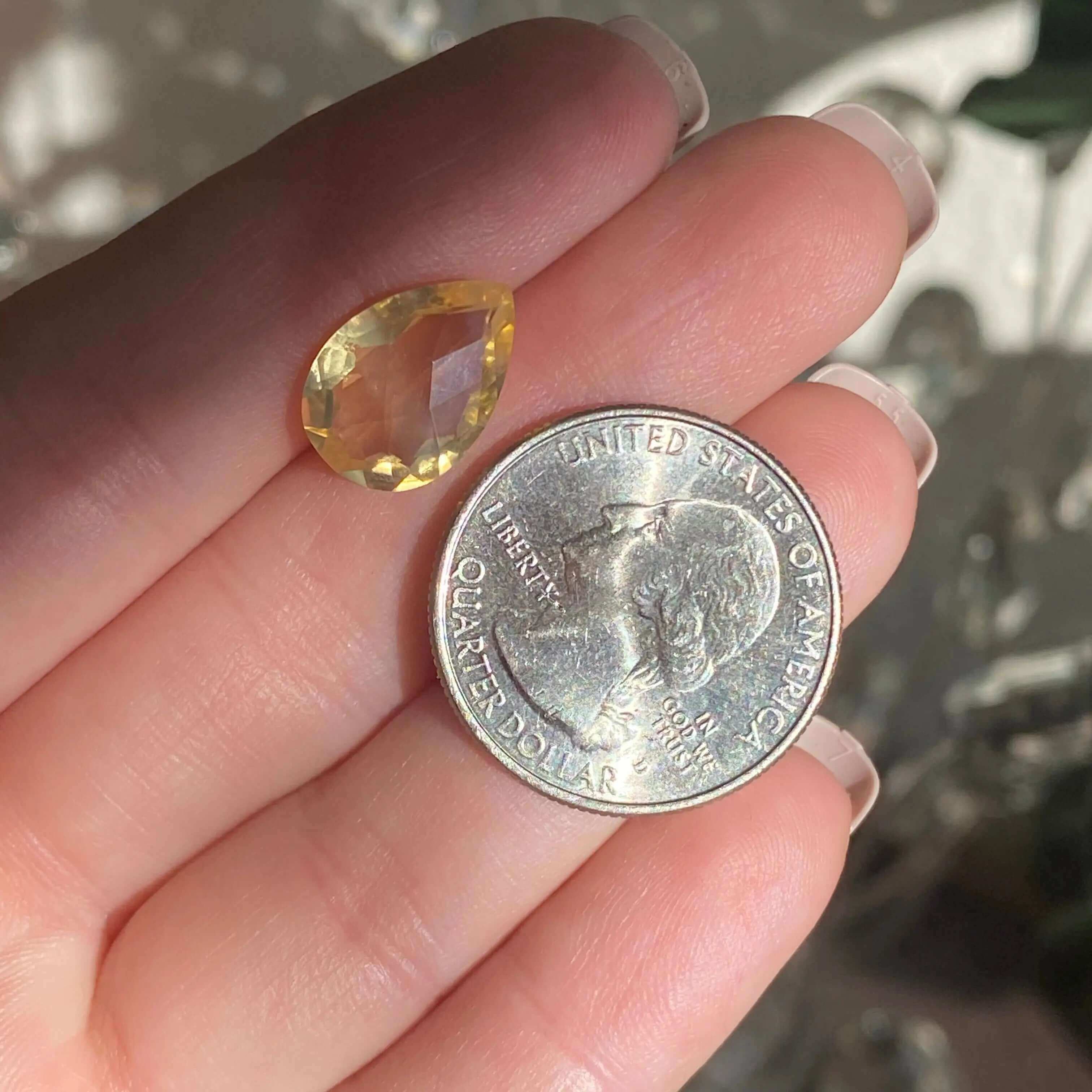 Faceted Natural Citrine | Stock C Mooncat Crystals