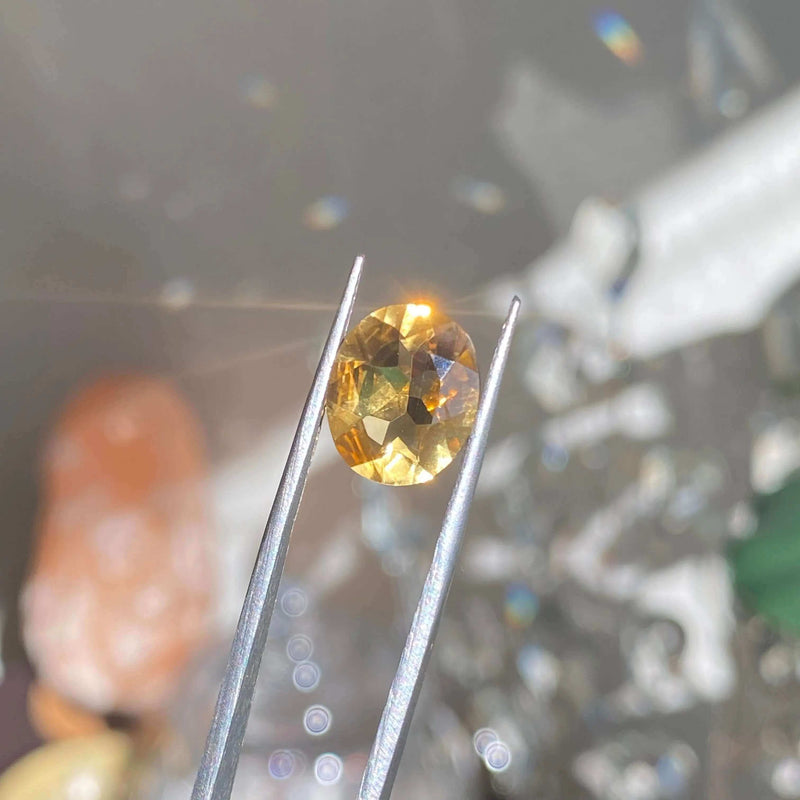 Faceted Natural Citrine | Stock D Mooncat Crystals