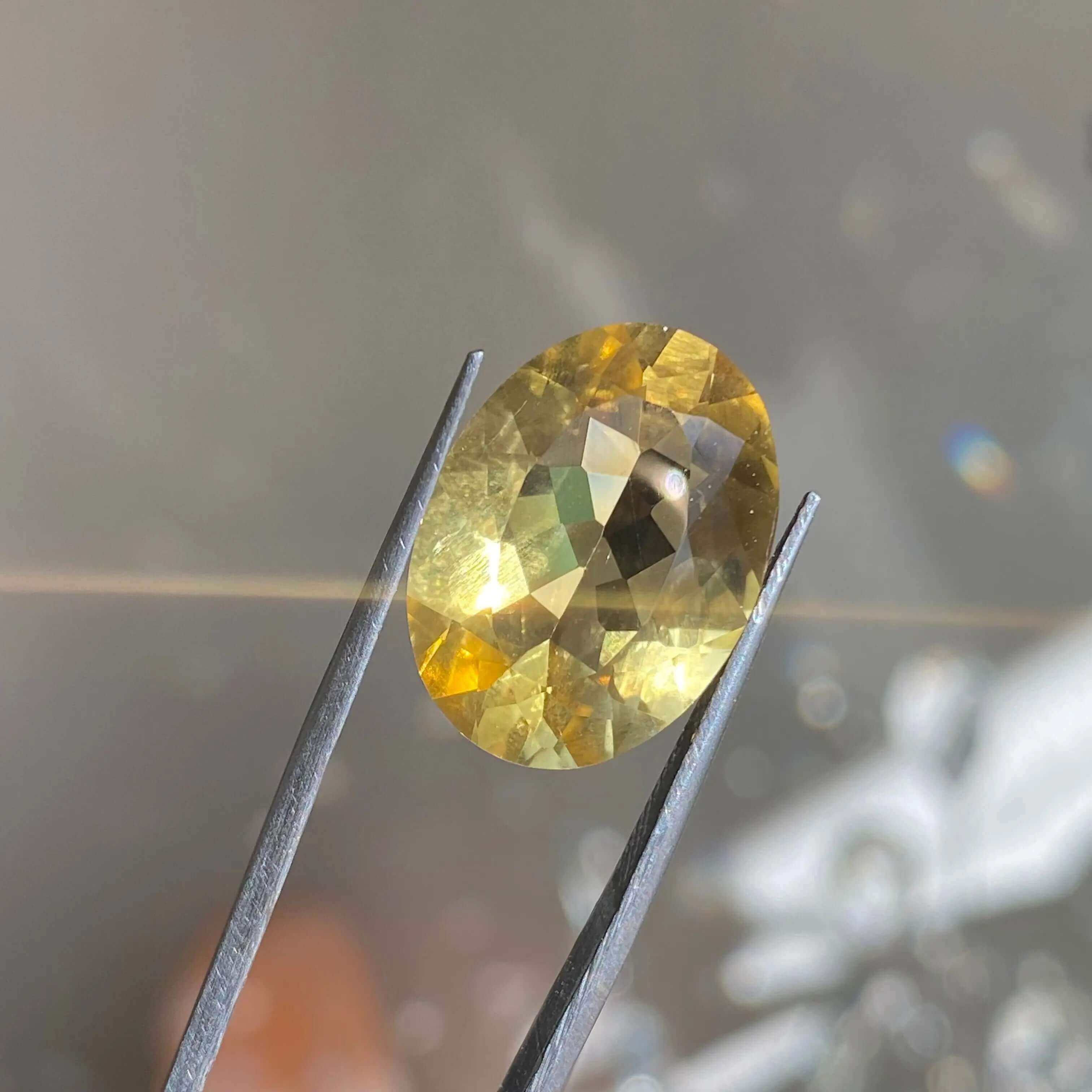 Faceted Natural Citrine for Wealth and Success | Stock A Mooncat Crystals