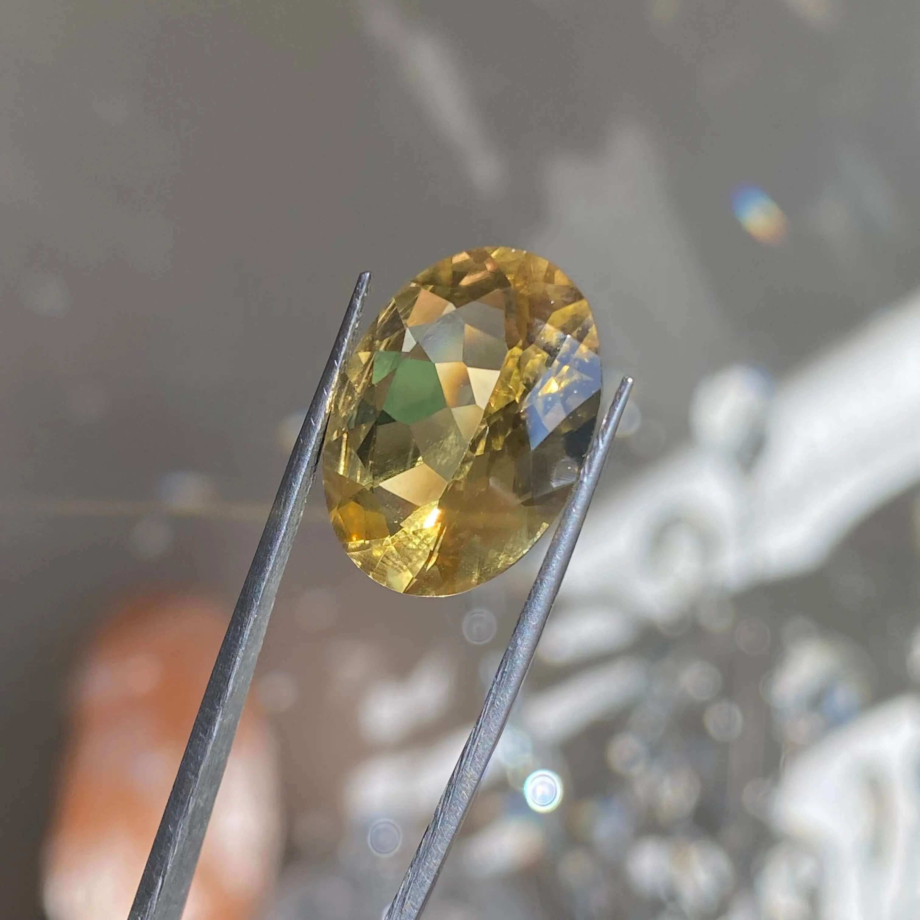 Faceted Natural Citrine for Wealth and Success | Stock A Mooncat Crystals