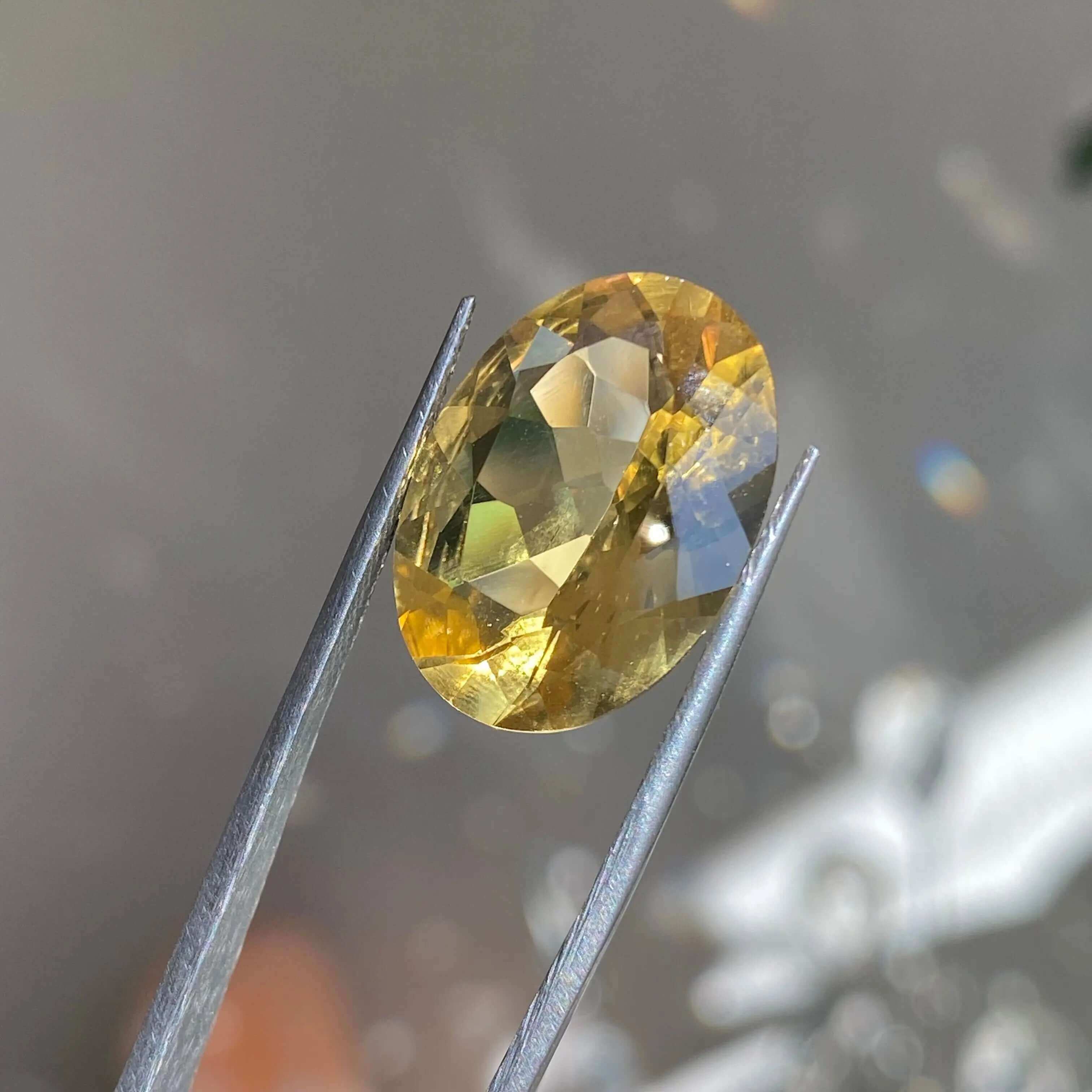 Faceted Natural Citrine for Wealth and Success | Stock A Mooncat Crystals