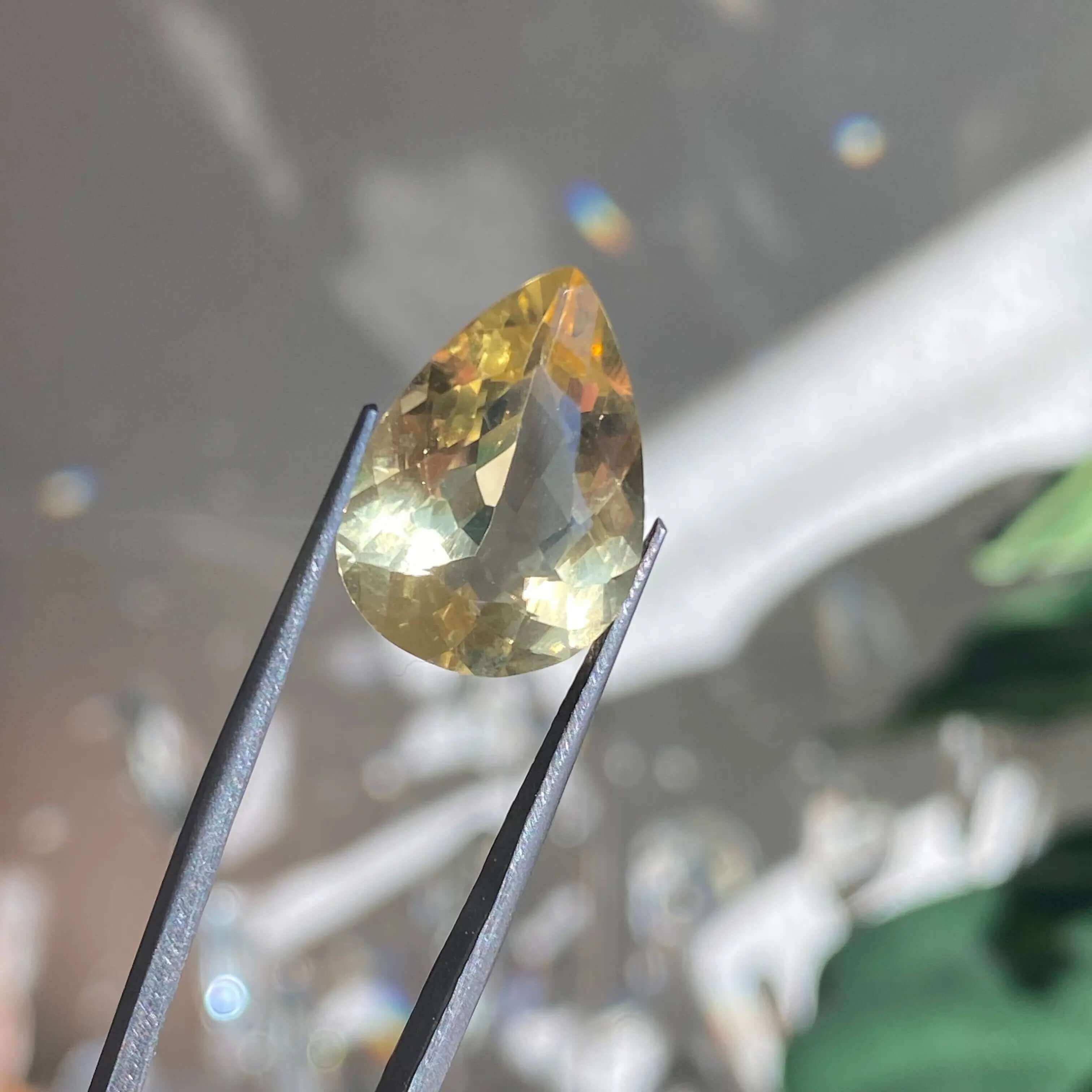 Faceted Natural Citrine for Wealth and Success | Stock B Mooncat Crystals