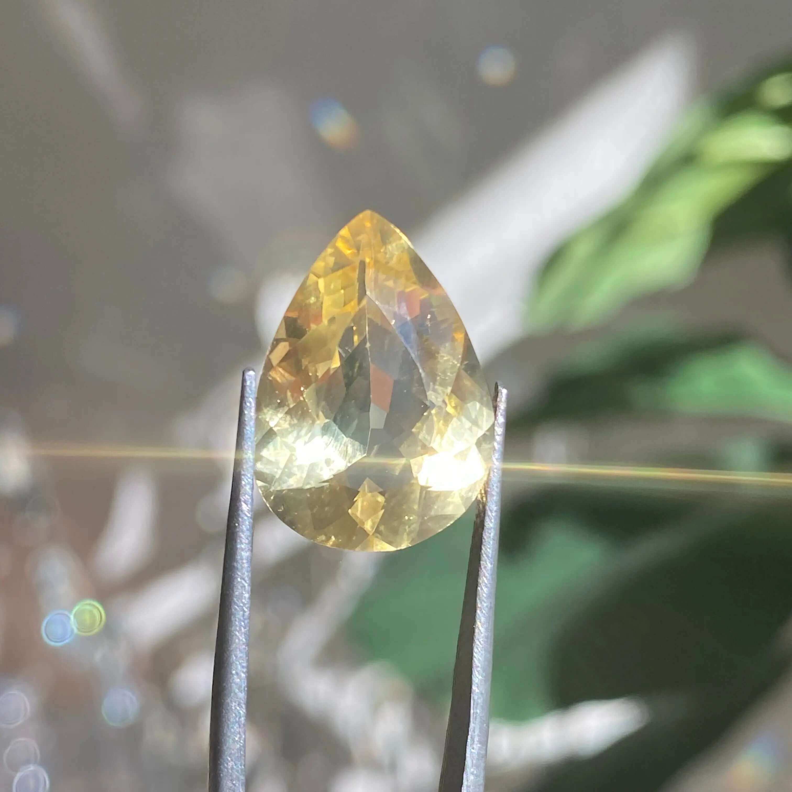 Faceted Natural Citrine for Wealth and Success | Stock B Mooncat Crystals