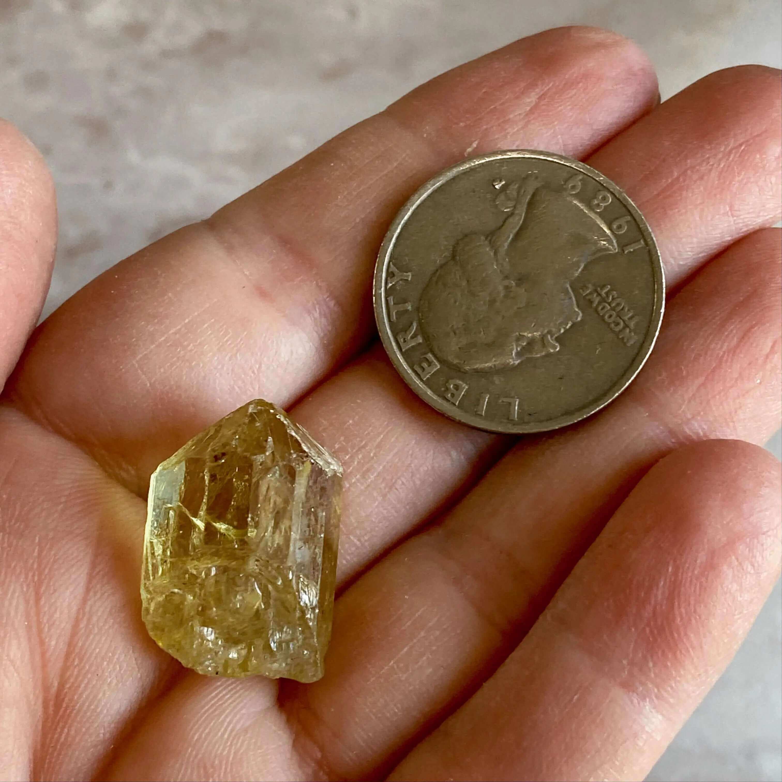 Golden (Yellow) Apatite | Stock L Mooncat Crystals
