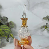 Hand-Painted Egyptian Glass Perfume Bottle | Stock D Mooncat Crystals