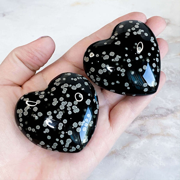 Snowflake Obsidian Heart | You Choose JK Mooncat Crystals