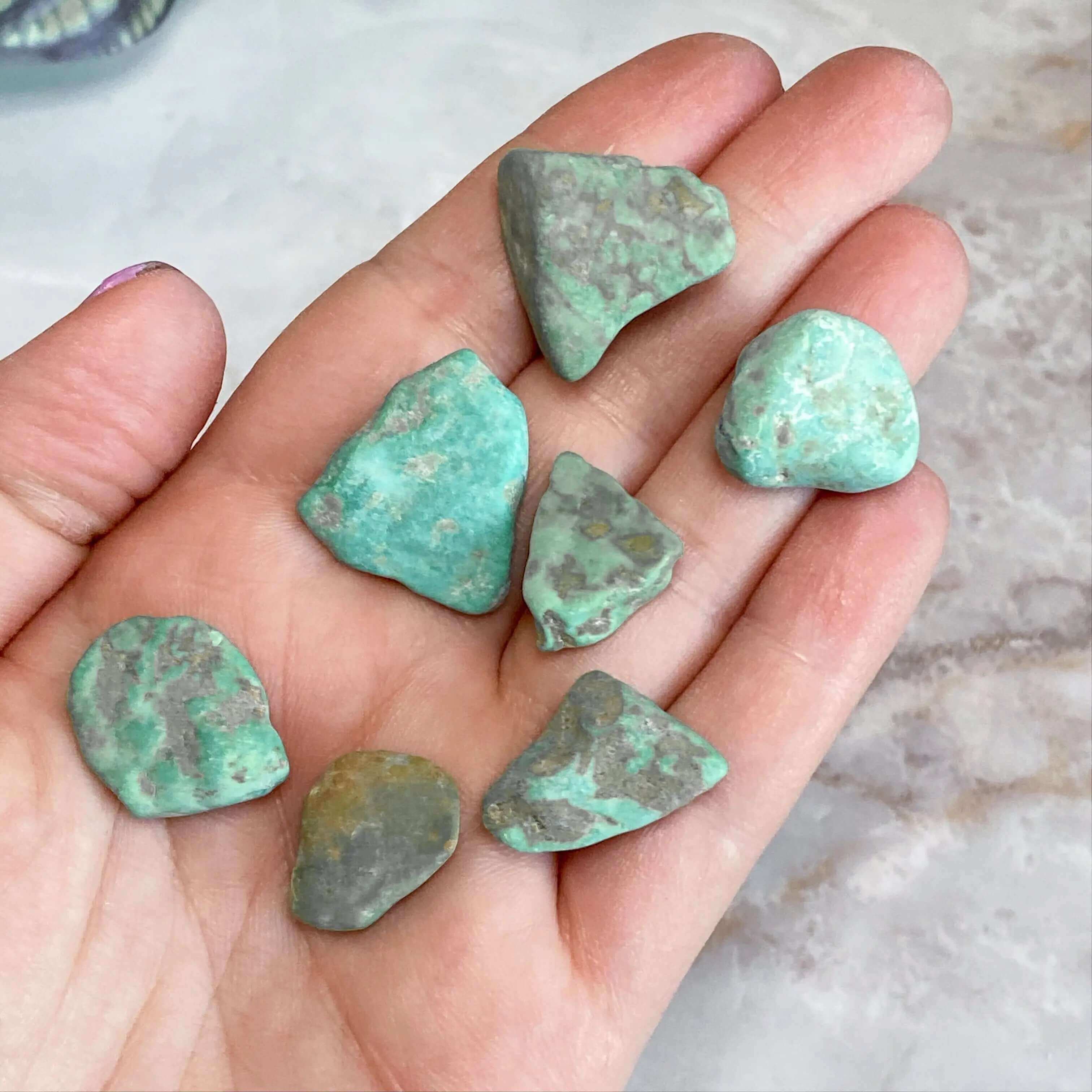 Mexican Turquoise Lot | ~20 grams Mooncat Crystals