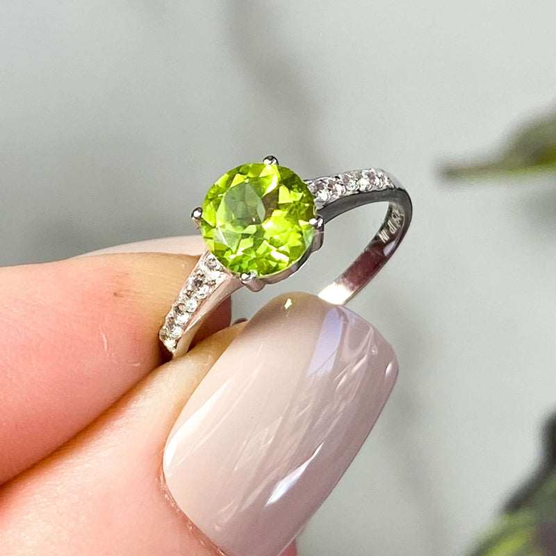 Peridot Ring | Choose Your Size Mooncat Crystals