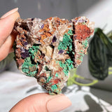 Purple Fluorite with Malachite | Stock K Mooncat Crystals