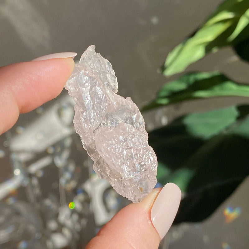 Rare Fully Etched Morganite | Stock C Mooncat Crystals