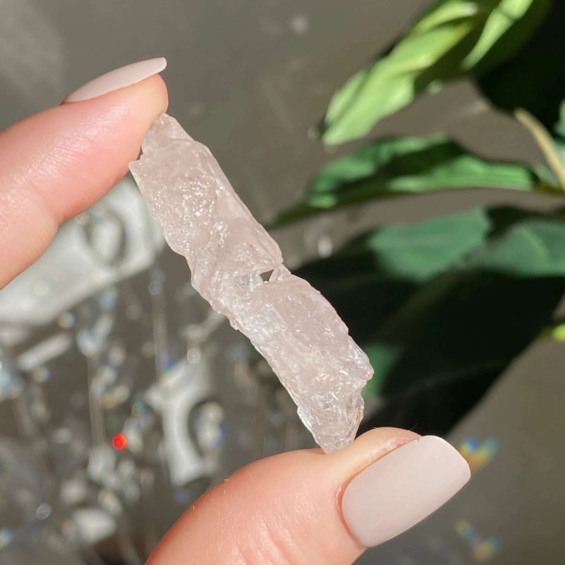 Rare Fully Etched Morganite | Stock C Mooncat Crystals