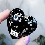 Snowflake Obsidian Heart | You Choose DEF Mooncat Crystals